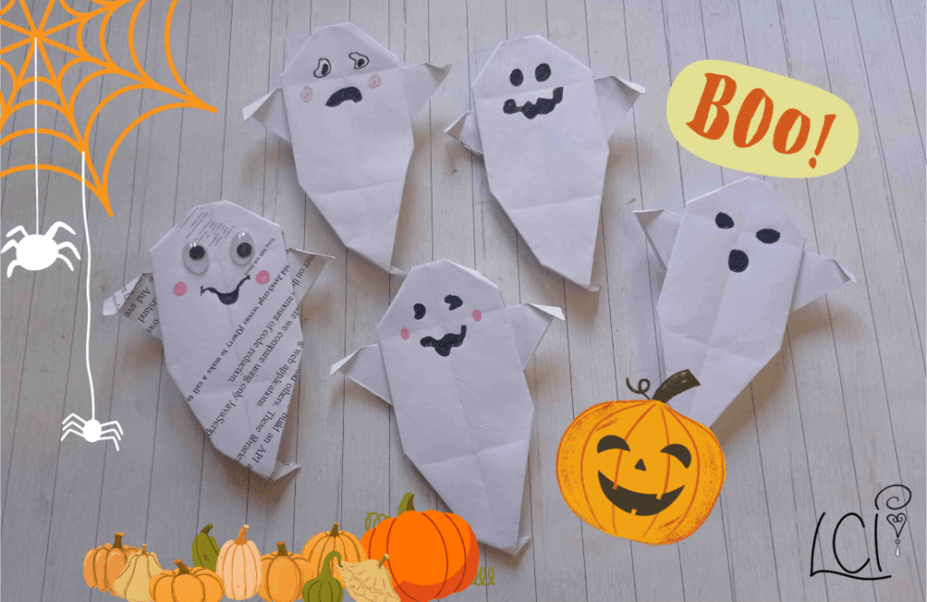 Fantasma origami Ghost DIY